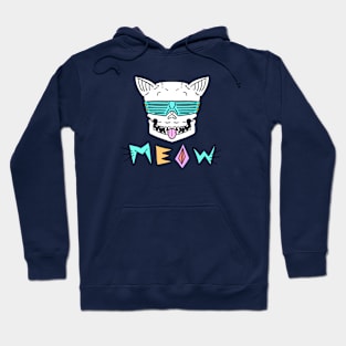 MEOW (teal) Hoodie